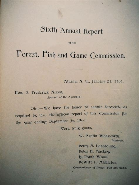 Individual Fishing & Game Reports .